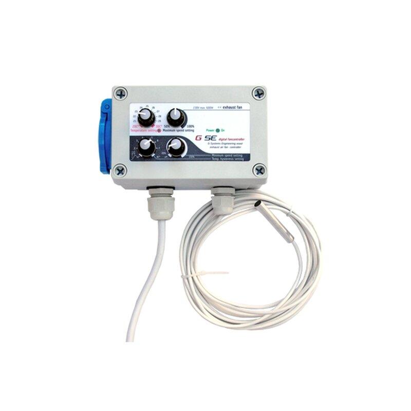 GSE digitaler Klimakontroller für Zu-, Abluft und Luftfeuchte (2LHYCH) Schweizer Stecker